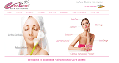 Desktop Screenshot of excellenthairskin.com